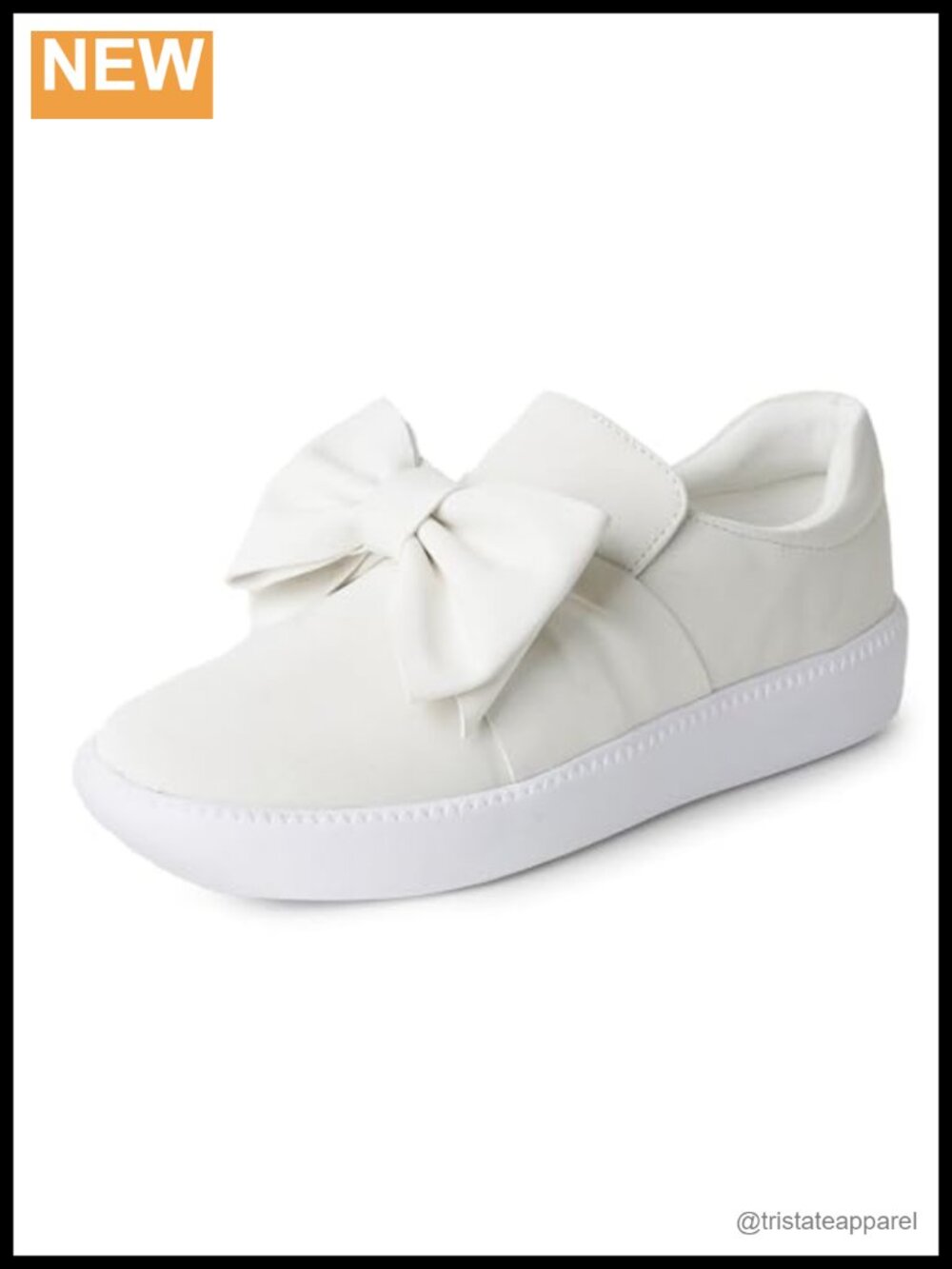 J. Adams Wally Platform Slip On Sneakers Oversized Bow Women's